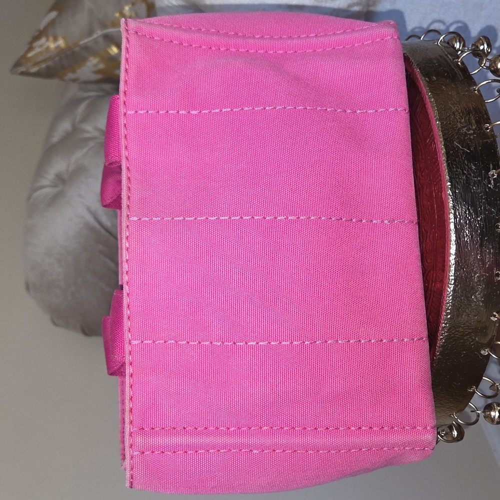 PRADA Signature Canapa Pink Tote Bag - Picture 6 of 17